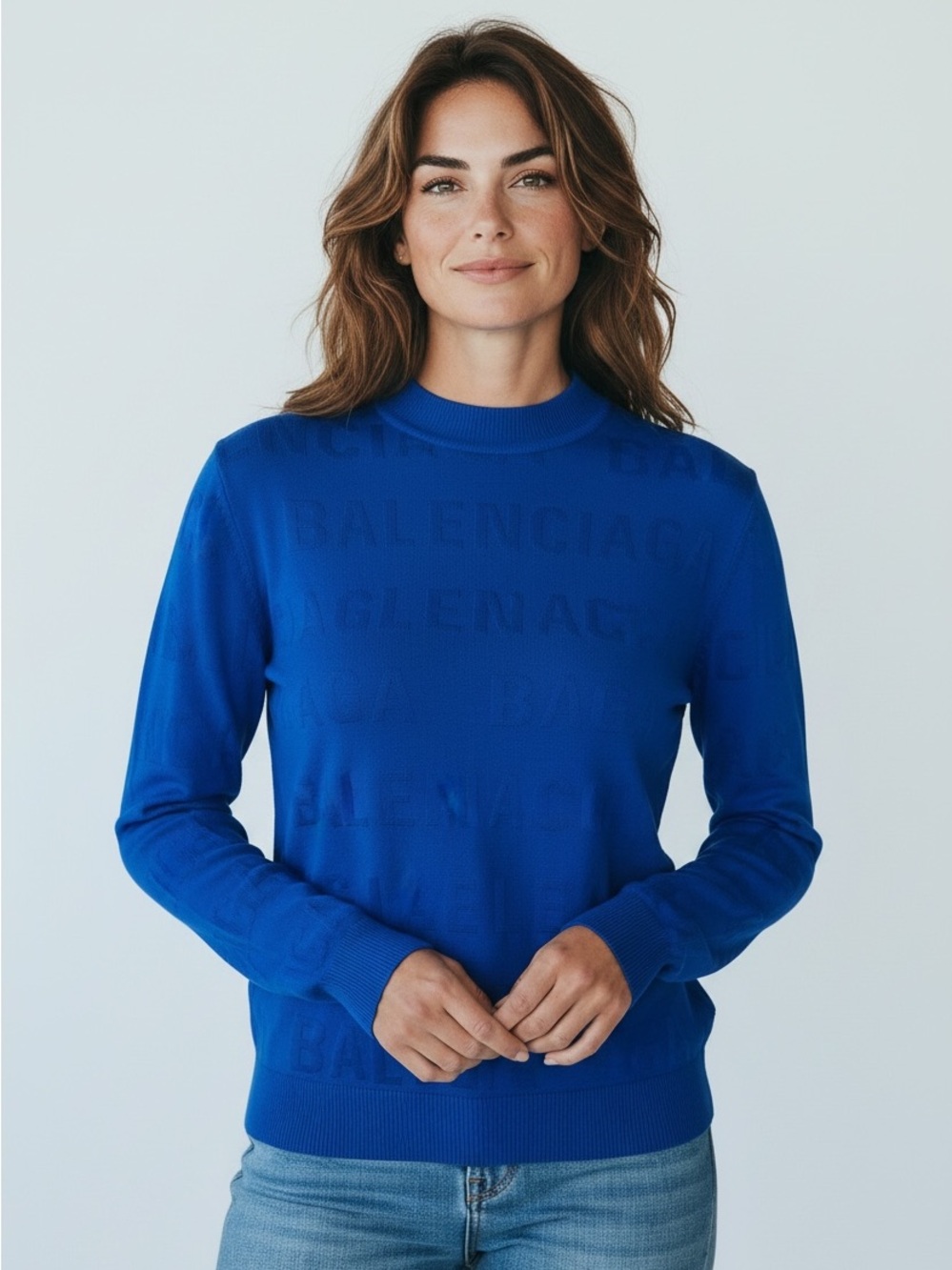 Balenciaga blue crew neck size XS